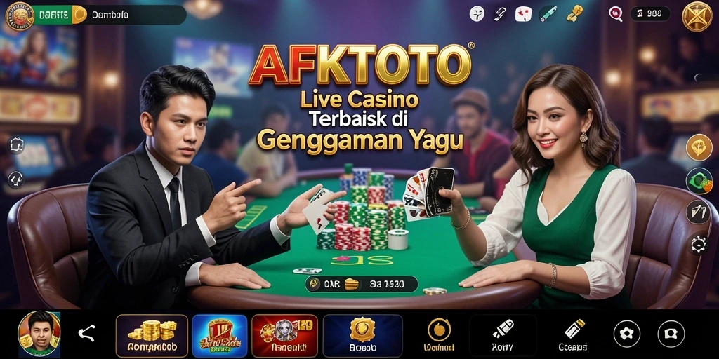 Gambaran gameplay AFKTOTO yang mendebarkan dengan dealer langsung.