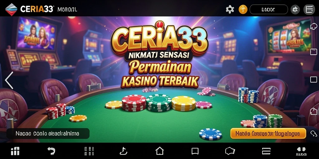 Tampilan menarik dari permainan Kasino CERIA33 yang mengasyikkan.