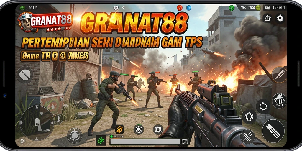 Screenshot GRANAT88 menampilkan aksi pertempuran yang intens dan mendebarkan.