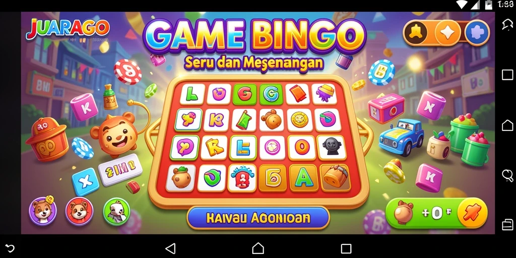 Tampilan menarik dari permainan Bingo JUARAGO yang seru.