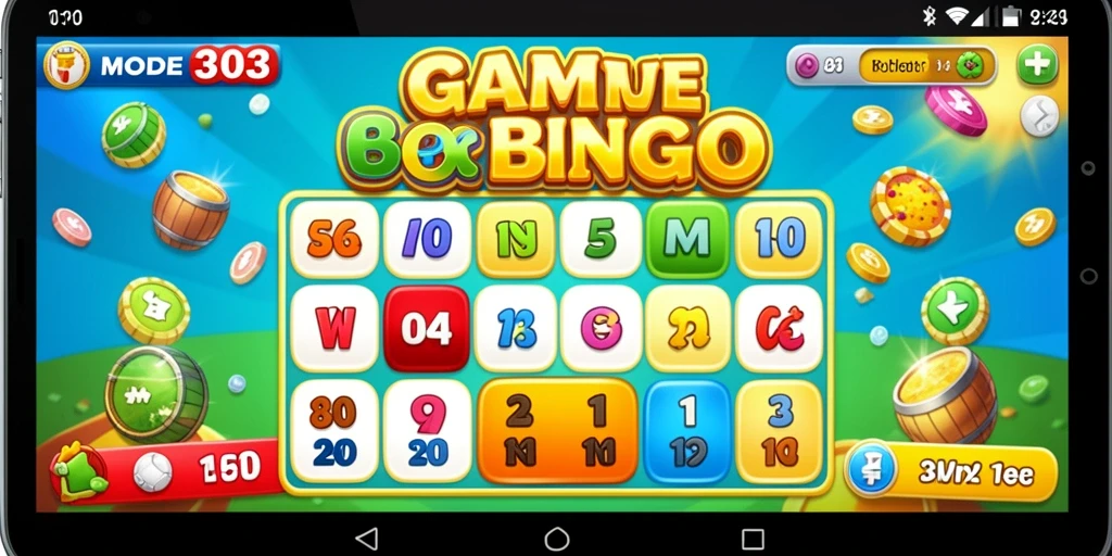 Screenshot MODE303 menampilkan gameplay seru Bingo dengan pemain yang aktif.