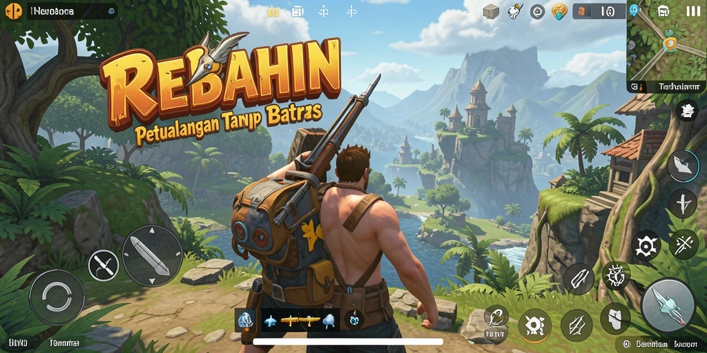 Tangkapan layar gameplay yang menampilkan petualangan di dunia terbuka.