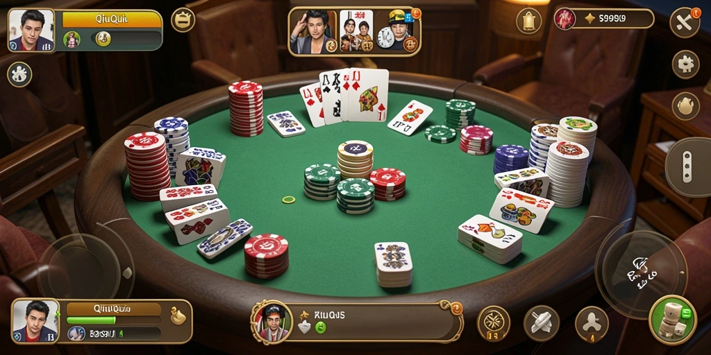 Tampilan gameplay seru S9S9 dalam permainan QiuQiu.