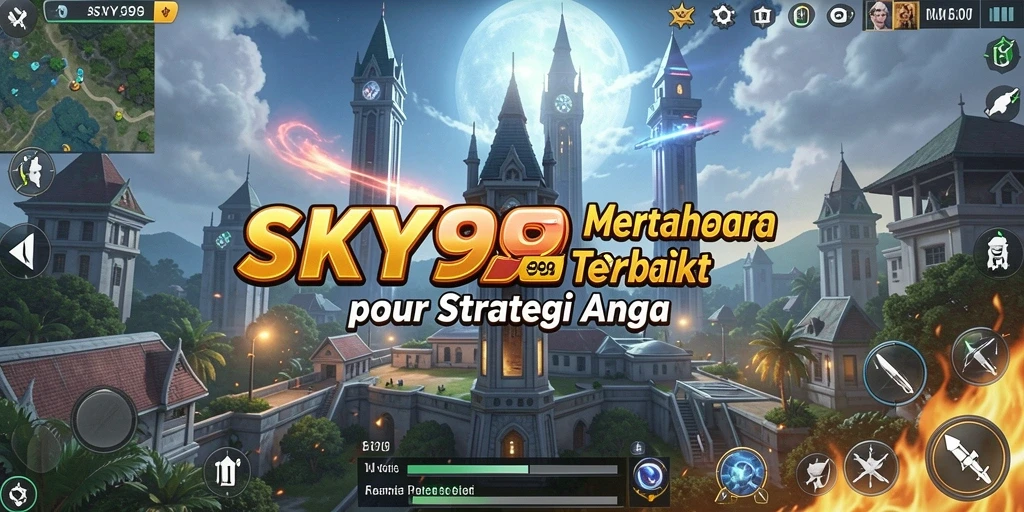 Tangkapan layar gameplay menunjukkan pertarungan seru dalam Tower Defense.
