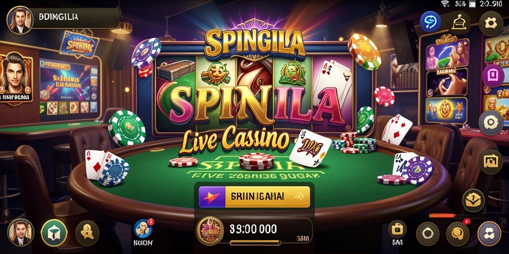 Gameplay SPINGILA Live Casino yang mendebarkan dan interaktif.