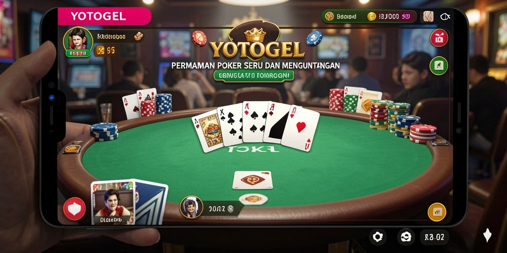 Screenshot gameplay YOTOGEL yang menampilkan suasana Poker yang seru.