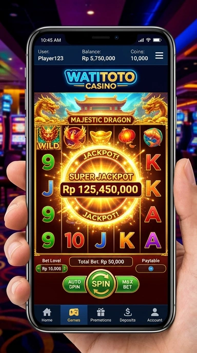 Tampilan antarmuka utama aplikasi watitoto yang user-friendly.